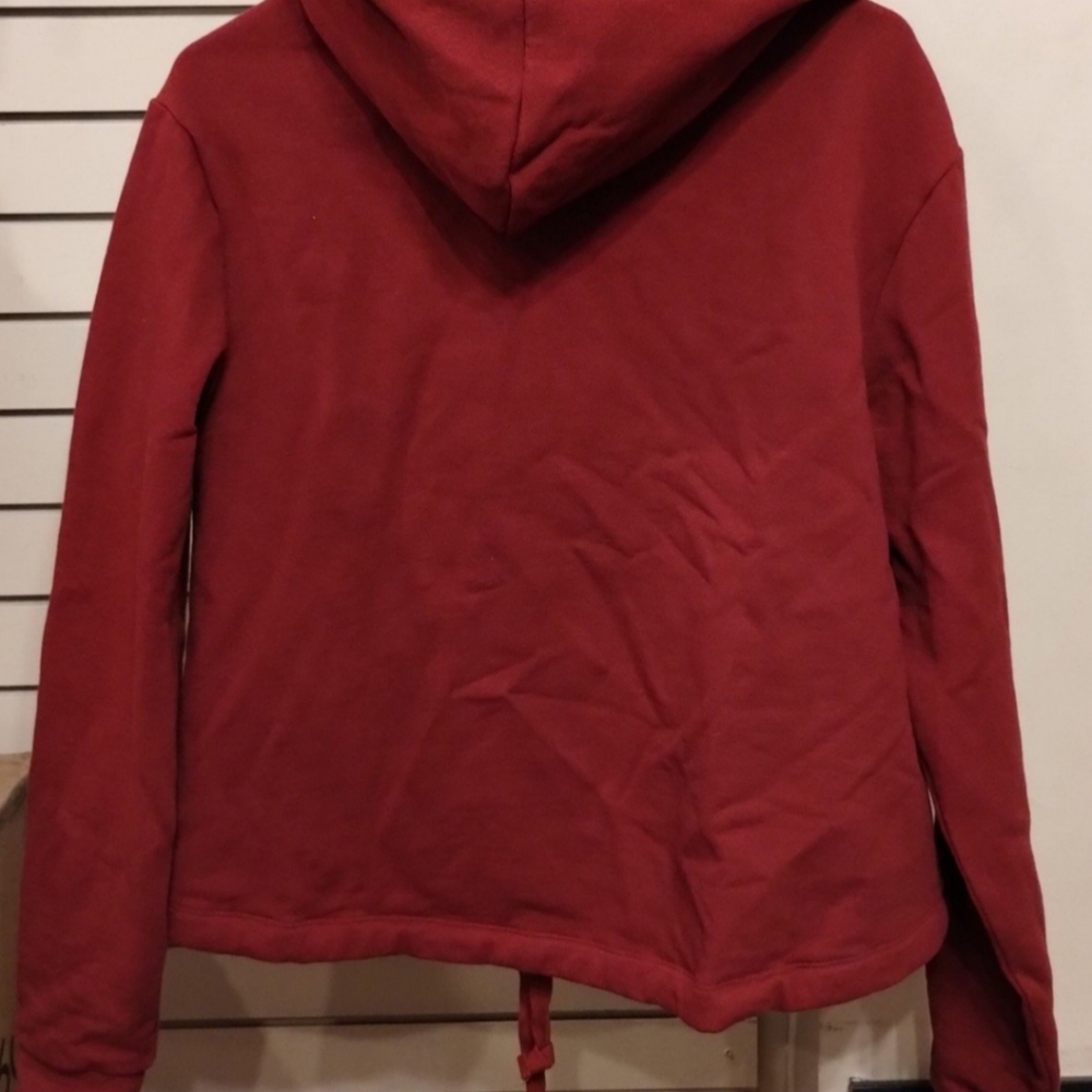 victoria secret PINK burgundy red fleece lined hoodie